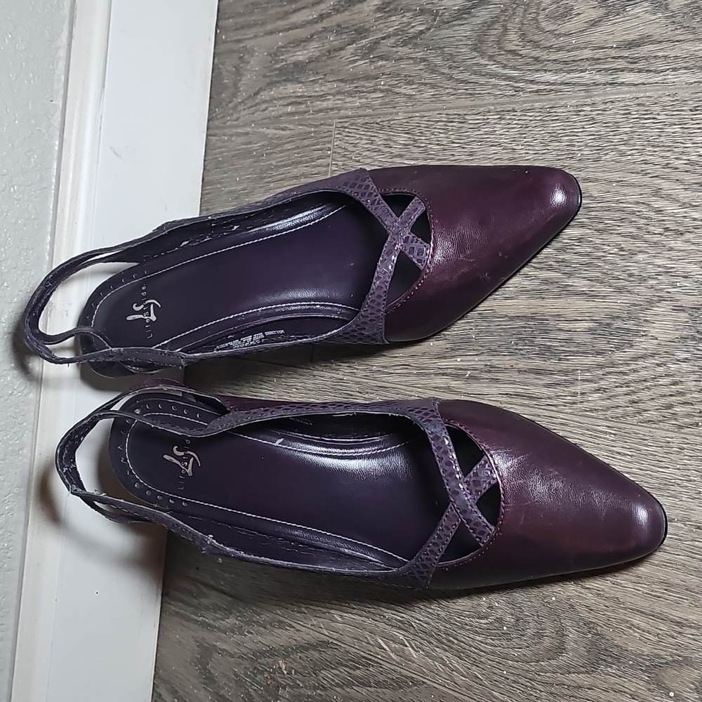 Life Stride Dark Purple Red Bottom Vintage Heels H17